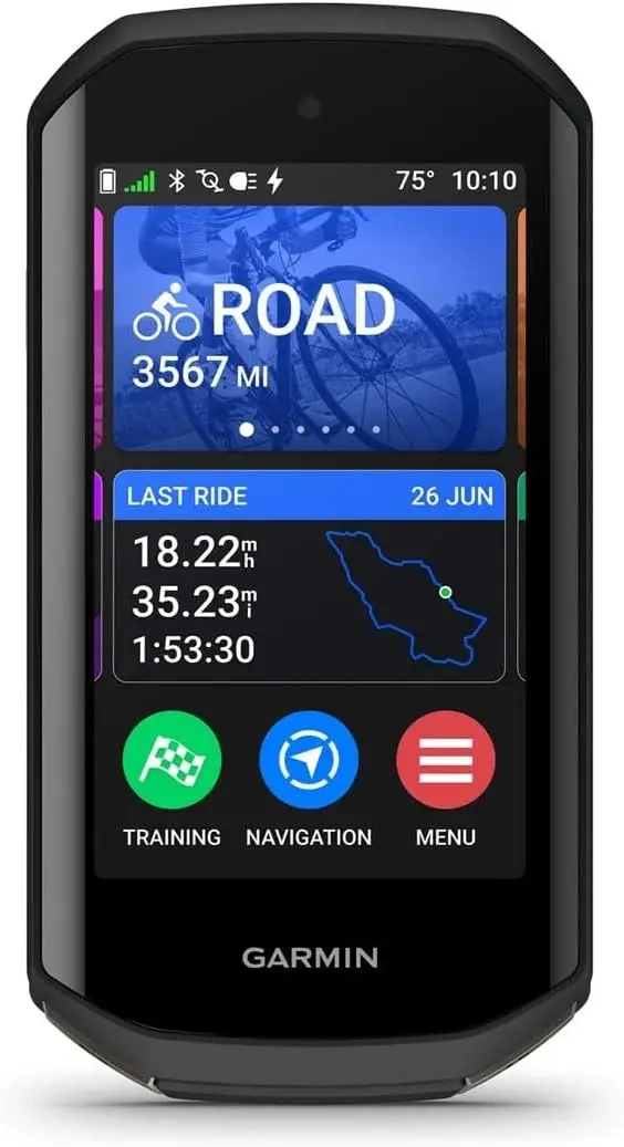 Premium Cycling Computer, Vivid Color Touchscreen Display, Built-in Speaker, Advanced Training and Group Ride