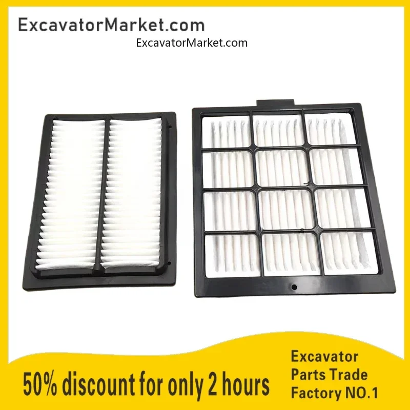 

Excavator Spare Adapted to Komatsu pc130 200 240 300 360-7-8 air conditioning filter screen Cummins filter excavator