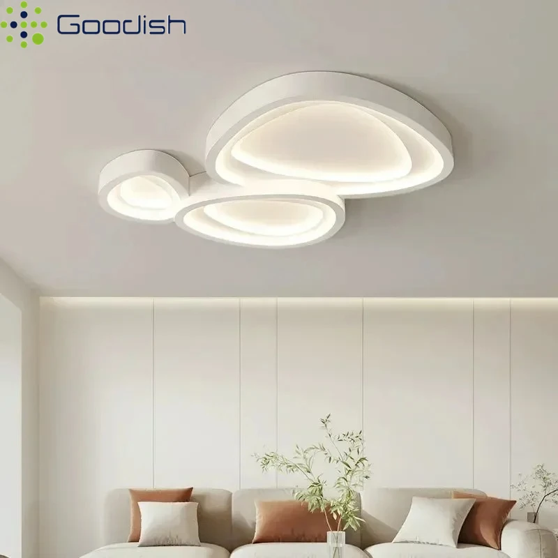 

Modern Creativity Led Ceiling Lights Round Minimalist Cozy Art Lamp For Kitchen Living Dining Bedroom Home Decoration Chandelier