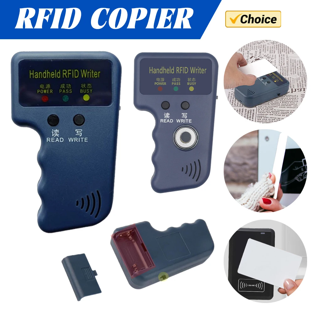 RFID Duplicator Card Reader 125KHz EM4100 Copier Writer Video Programmer T5577 Rewritable ID Keyfobs EM4305 Tags Card