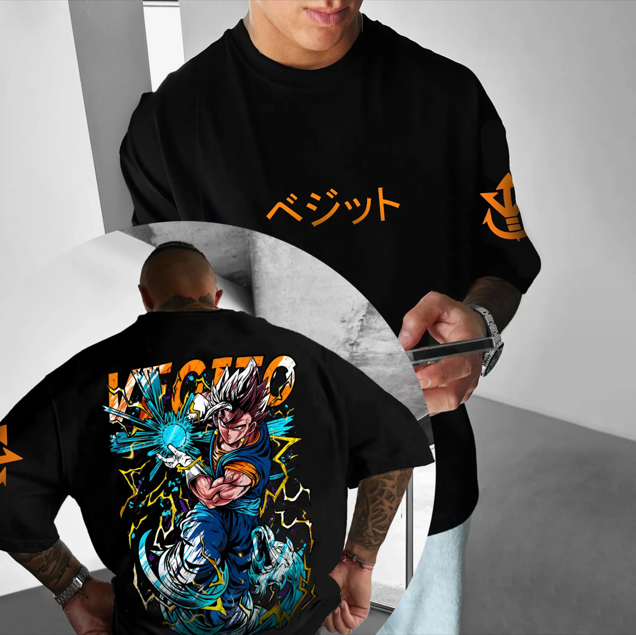 

Dragon Ball Trend Short Sleeve Summer Trend Comfort Sports Casual Half Sleeve Popular Couple Clothing Half Sleeve Short Sleeve