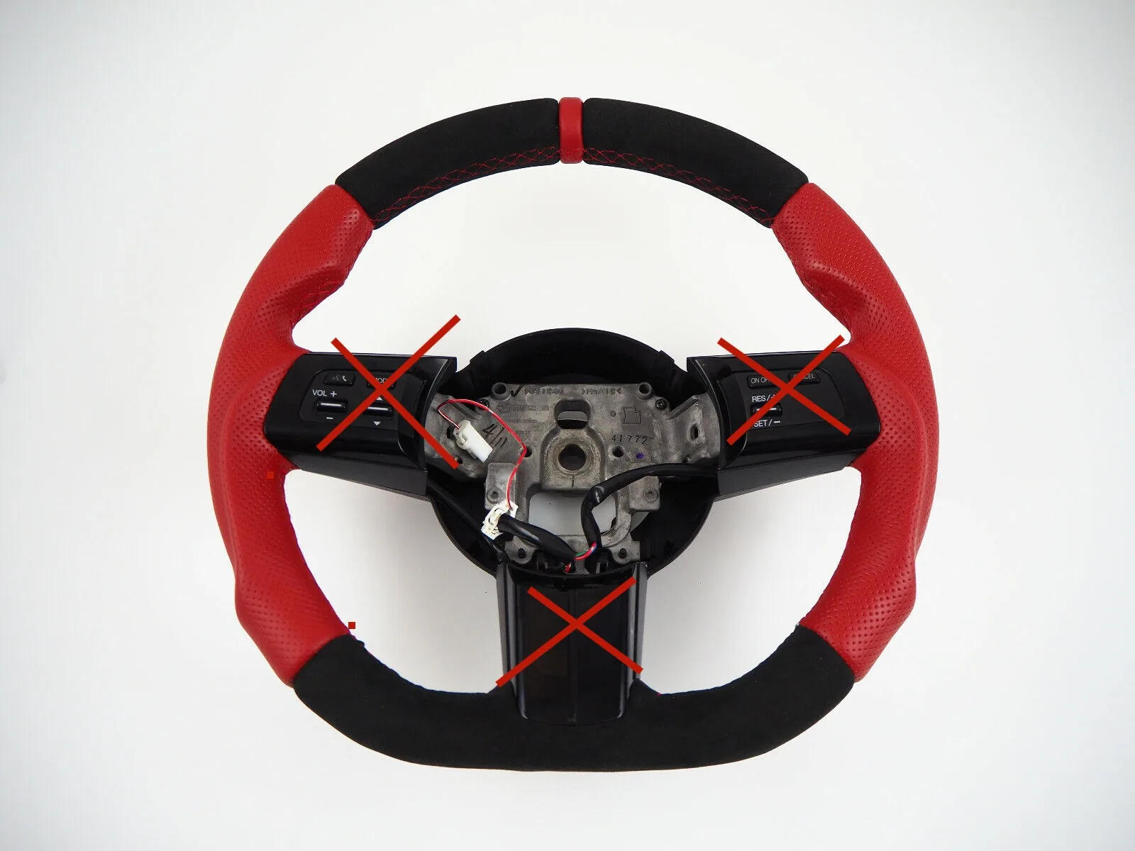 For MAZDA MX-5 Mk3 III NC RX-8 R3 Flat Bottom Steering Wheel Included MX5 Miata