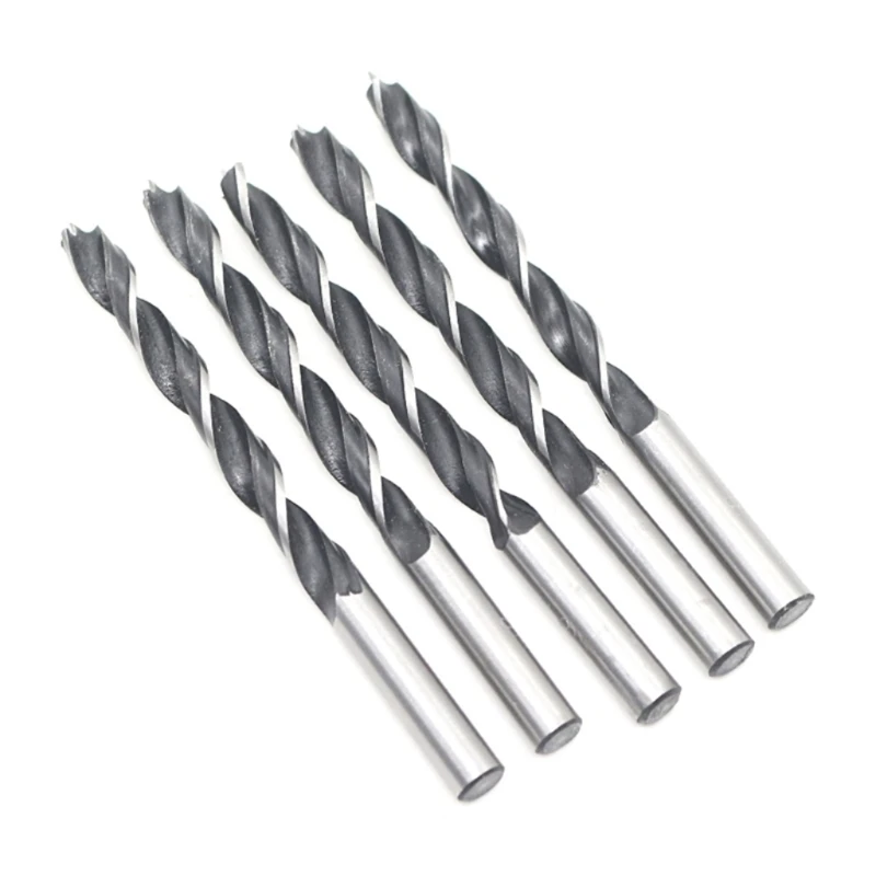 10Pcs Twist Drill Bits 3mm Carbon Steel Reduced Shank Micro Bits for Straight Shank Electrical Drilling Tool Woodwork