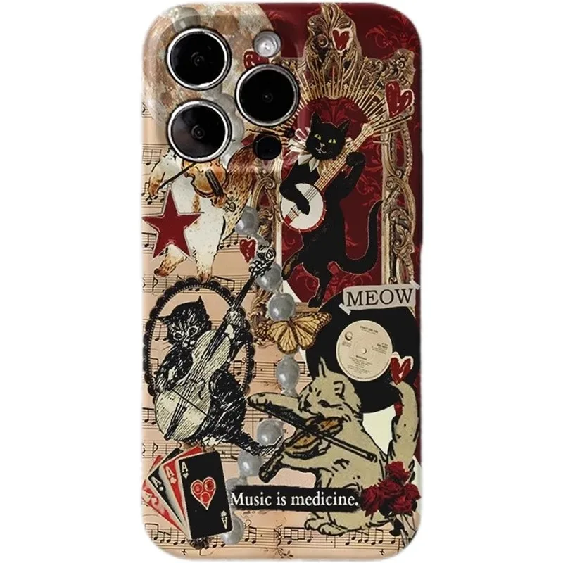 Cool Glossy Film Hard Phone Case for Samsung Galaxy A37 A57 A17 A07 A16 A56 A26 A36 A06 A55 A35 A15 A54 A05 14 4G 5G Punk Design