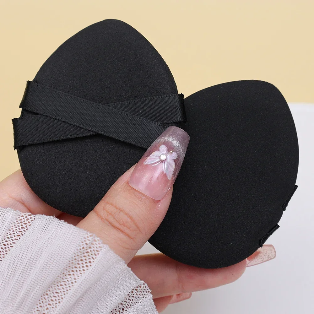4PC maquillage éponge poudre bouffée fond de teint correcteur et poudre larme réglage bouffée tampons de maquillage poudre bouffée fond de teint éponge Bl