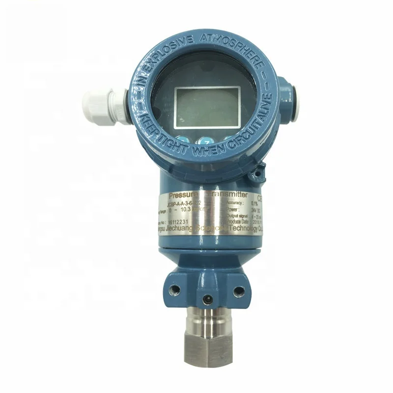 Stainless Steel Pressure Transducer Transmitter 0 to 100 mbar Hart   Wide Range Customizable OEM Support