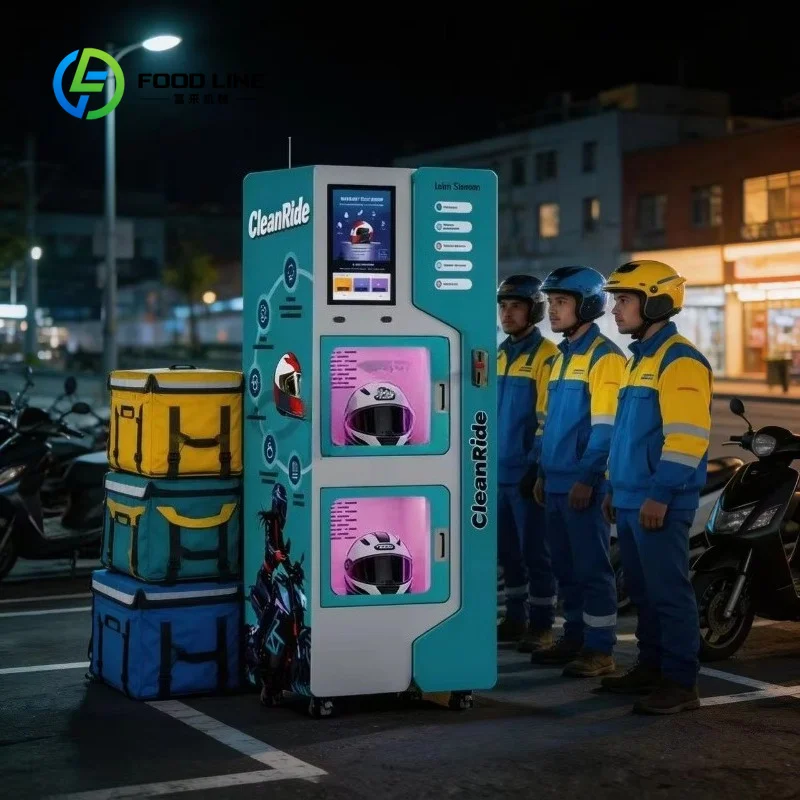 customized commercial helmet cleaning vending machine with touch screen and fast cycle bulk order discount for business buyers
