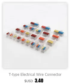 1 Stück eins in mehreren aus Klemmen block Anschluss dose Serie Kabel elektrische Steck verbinder Plug-in spleißbare Splitter Führungs schiene – Detail 5