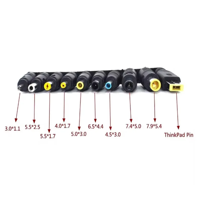 1.5m 65W 9V 12V 15V 20V Type C Dc 10PCS Power Adapter Connector Cable USB C Type C to DC Jack Fast Charging Cable Cord