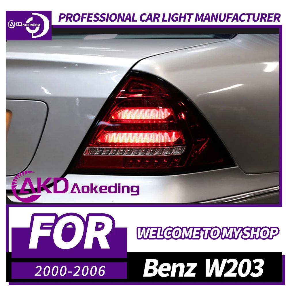 

Задний фонарь AKD для BENZ W203 Задние фонари 2000-2006 C200 C180 Светодиодный задний фонарь Противотуманный тормозной сигнал поворота Автомобильные аксессуары