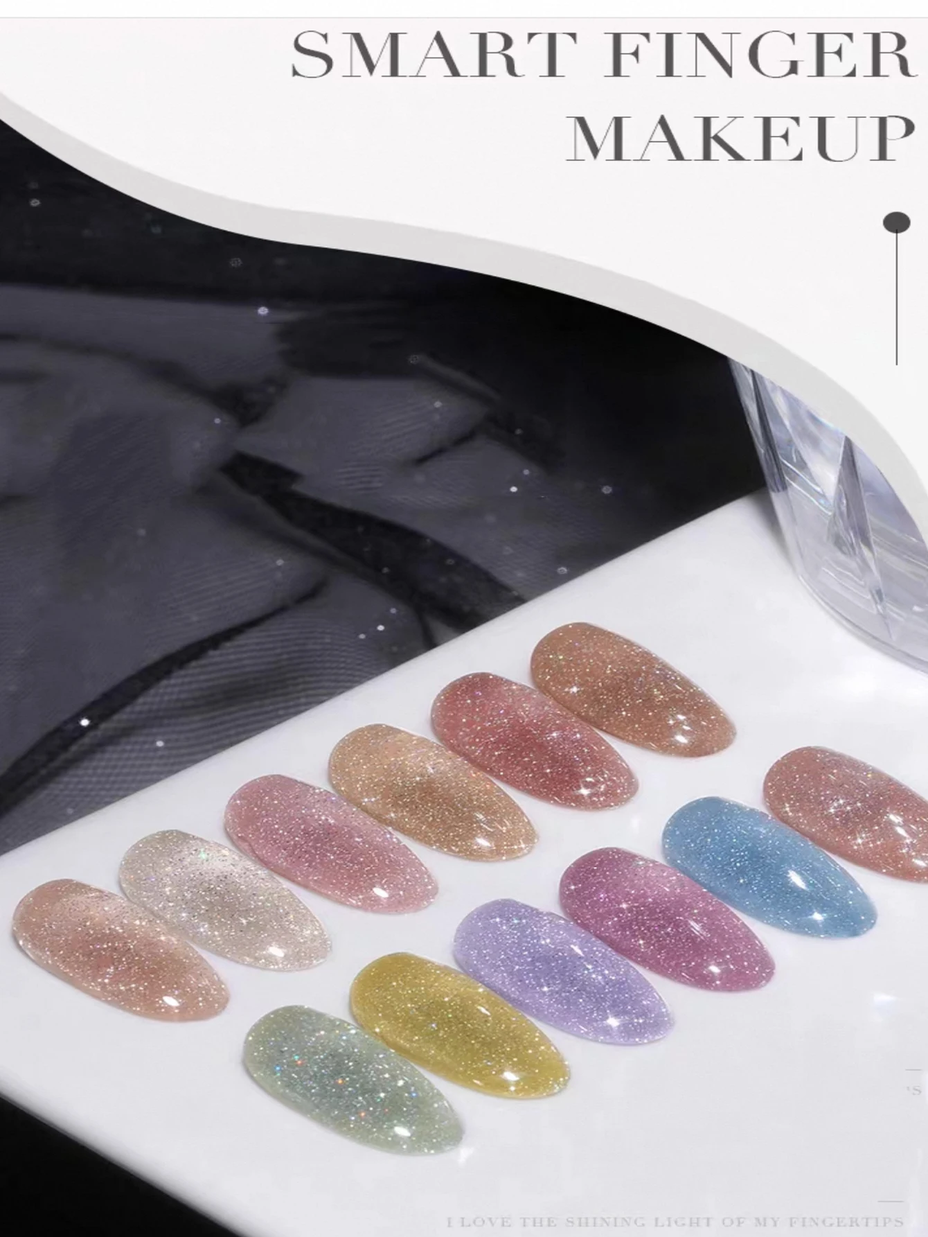 1/12 Uds nuevo Flash neón colorido caramelo de roca polvo de brillo fino de alta densidad diamante estrellado suministros de salón de manicura UV Gel para uñas