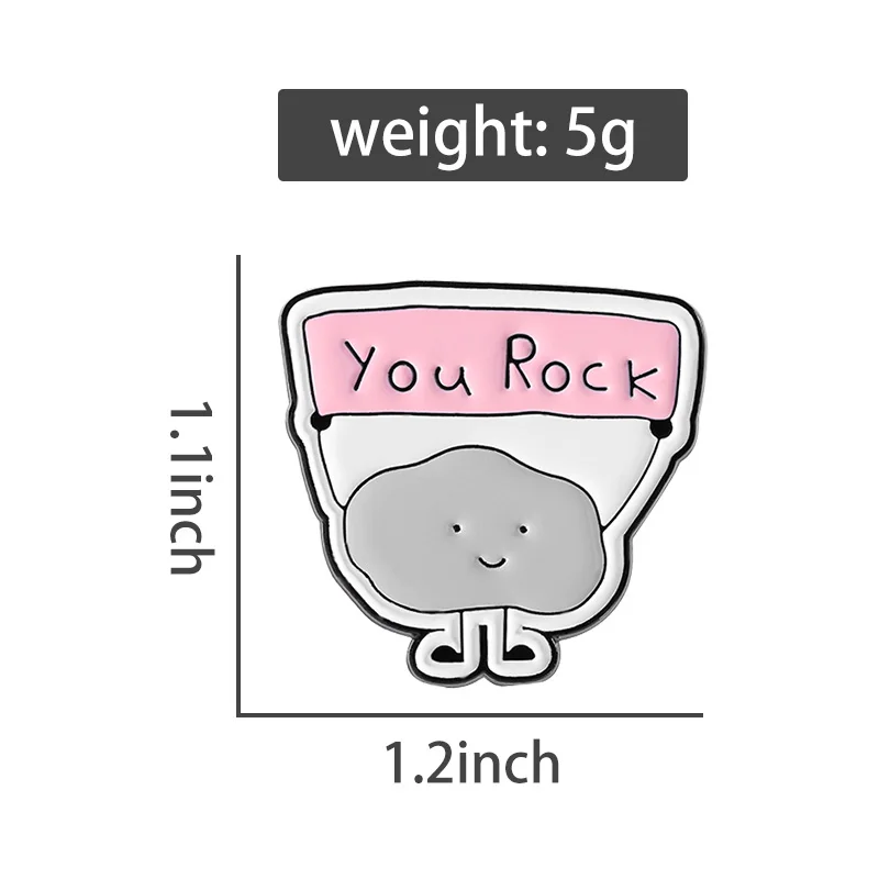 7style Lustige Wortspiele Emaille-Anstecknadel „You Can't Resist Me“ Broschen „Ducktor You Rock“ Abzeichen „No Place Like Home“ Schmuck Kleidungsdekoration Geschenk – Detail 3