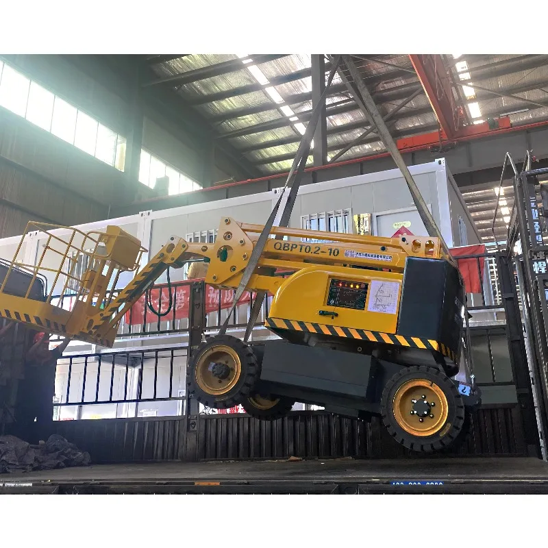 Self Propelled Articulating Boom Lift 14m Diesel Engine Aerial Work Platform For Rough Terrain High Reach Cherry Picker