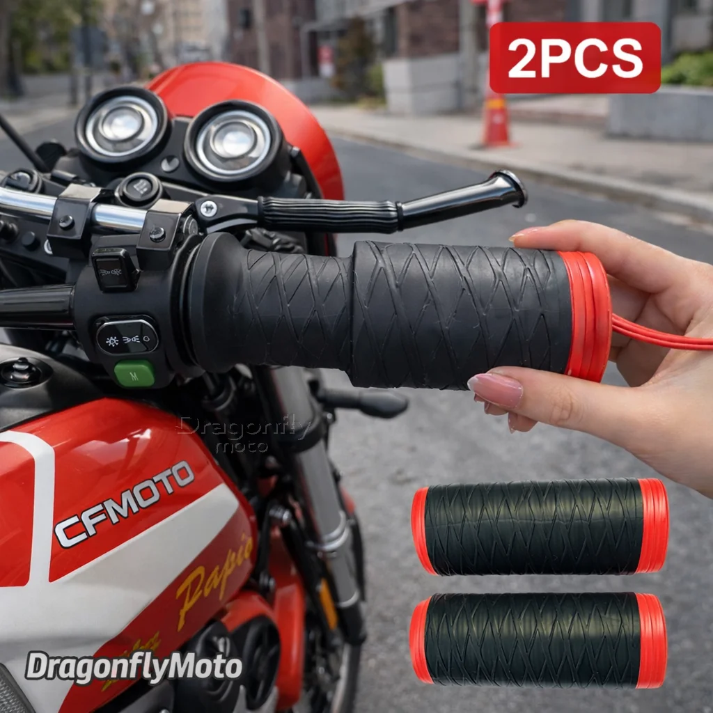 Motorcycle Silicone Handlebar Cover For CFMOTO 250SR Papio XO-1 Self Shrinking Non-Slip Motorcycles Grip Covers Sleeve Protector
