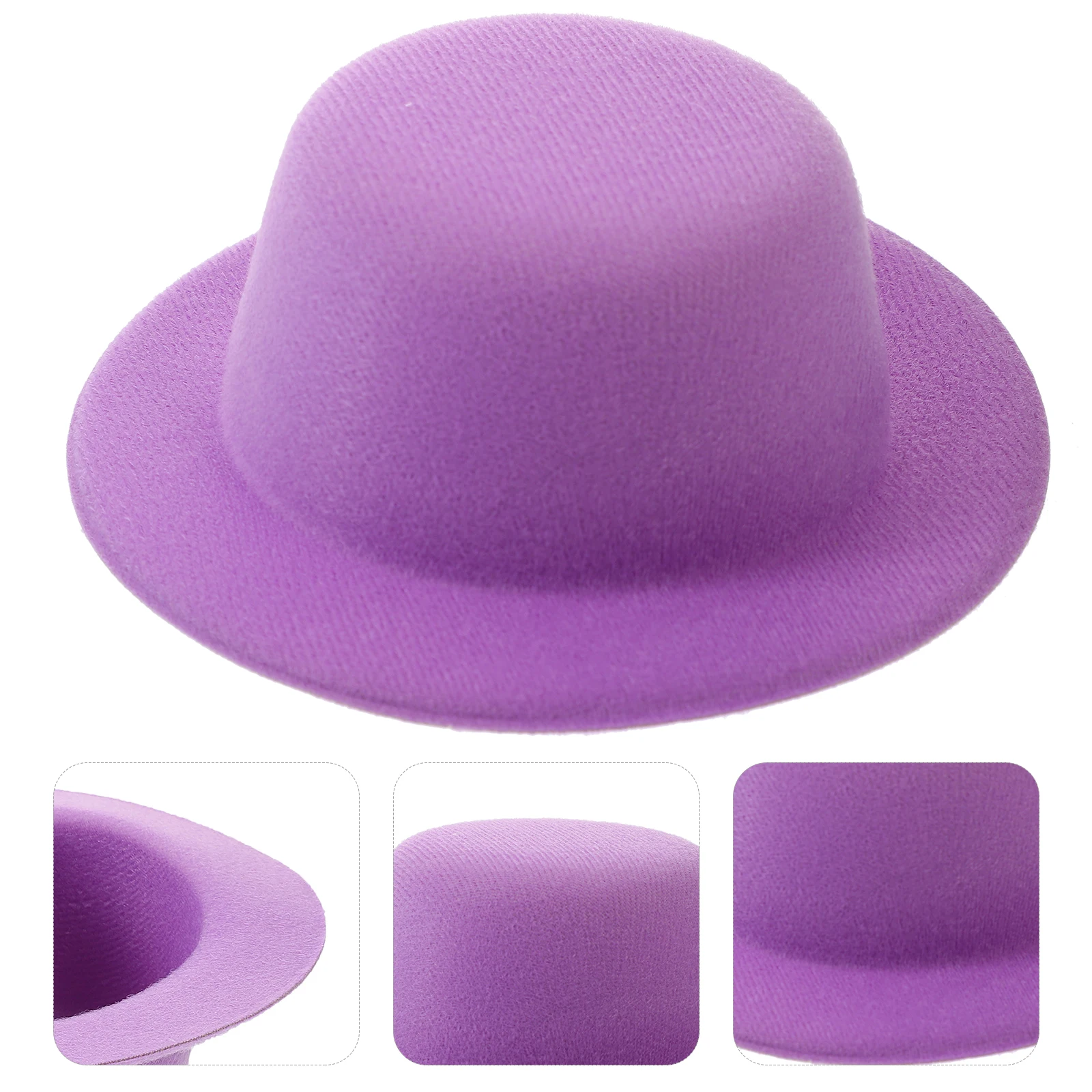 4Pcs Mini Snowman Hats Tiny Hats for Crafts Exquisite Details Stable Quality Materials Tiny Hat Mini Hat Supplies