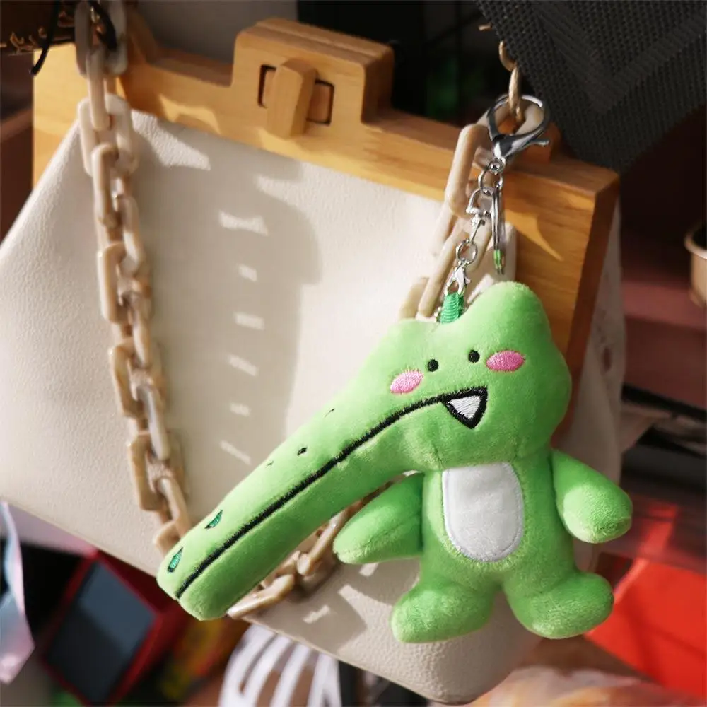 Long Mouth Long Mouth Crocodile Plush Keychain Crocodile Green Green Crocodile Pendant Creative Cartoon Crocodile Plush Doll