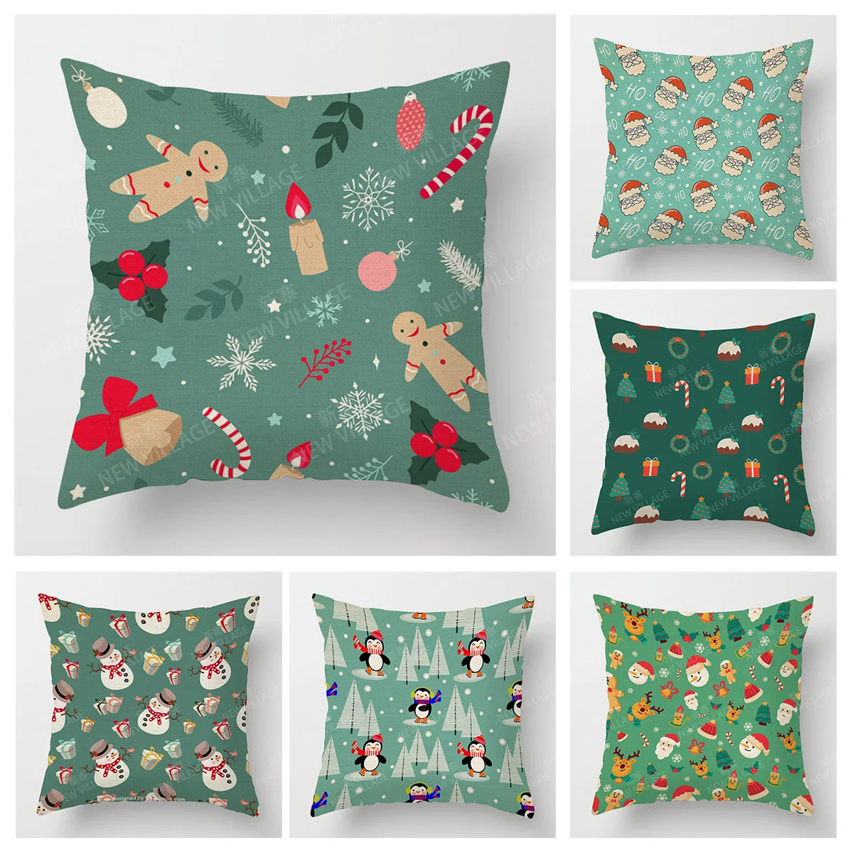

Декоративная подушка для дома, гостиной, декоративная наволочка 40*40 40x40 см 60x60 см 45x45 см 50x50 см, растение, зима с Рождеством