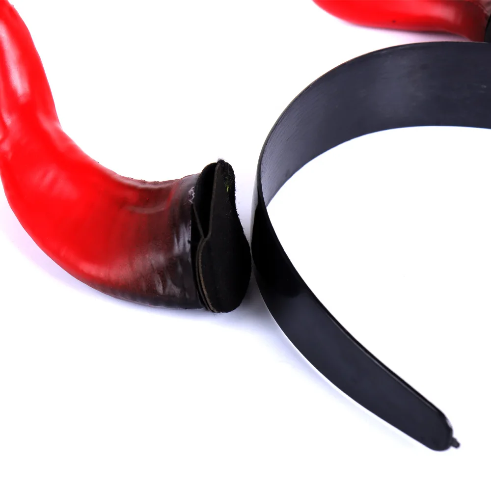 붉은 악마 경적 헤드 피스 코스프레 블랙 퀸 걸스 고딕 동물 모자를 쓰고 있죠 할로윈 카니발 파티 Purim 의상 소품 선물