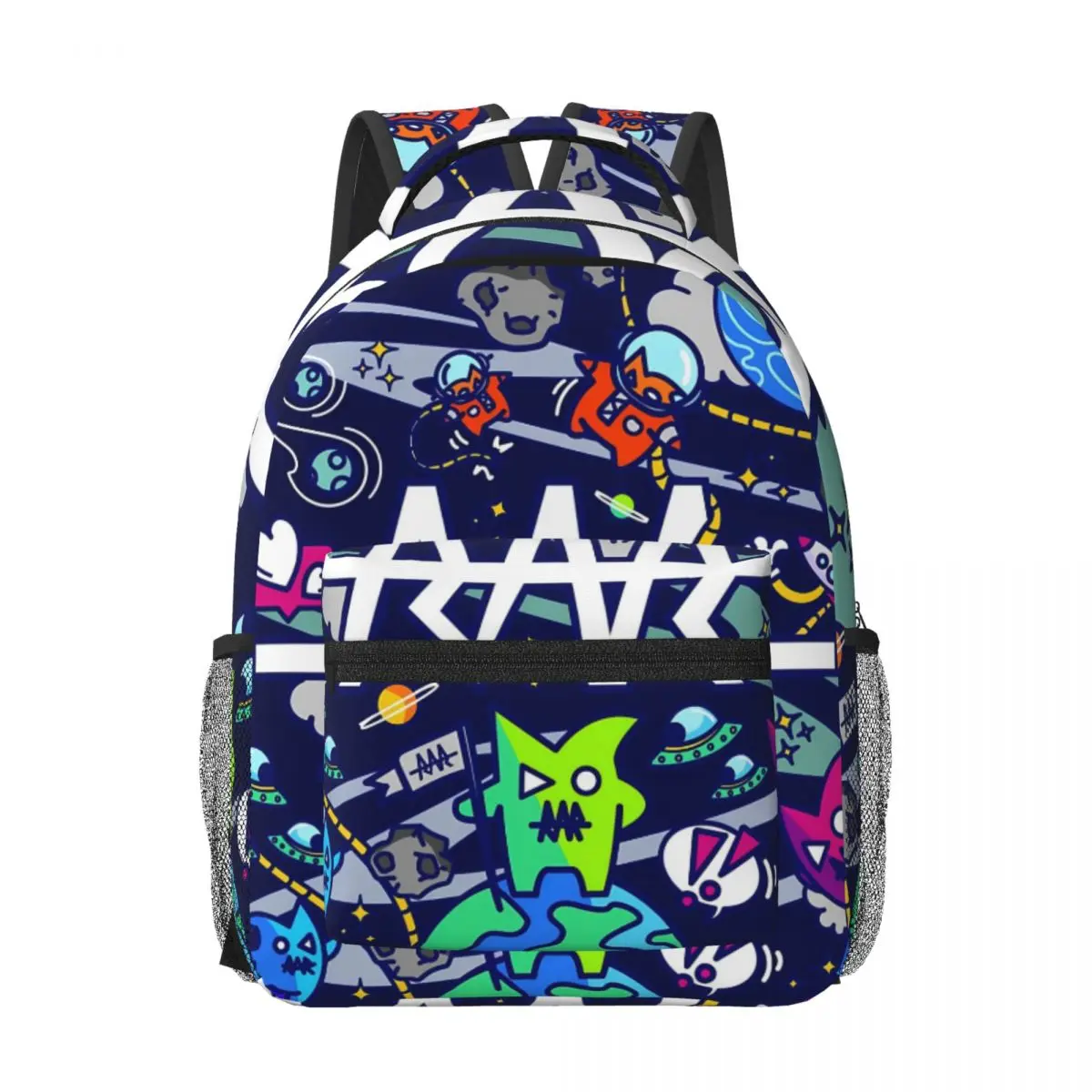 Team RAR Space Monsters New Fashion High Capacity Waterproof College Backpack Trendy Laptop Travel Book Bag 17in