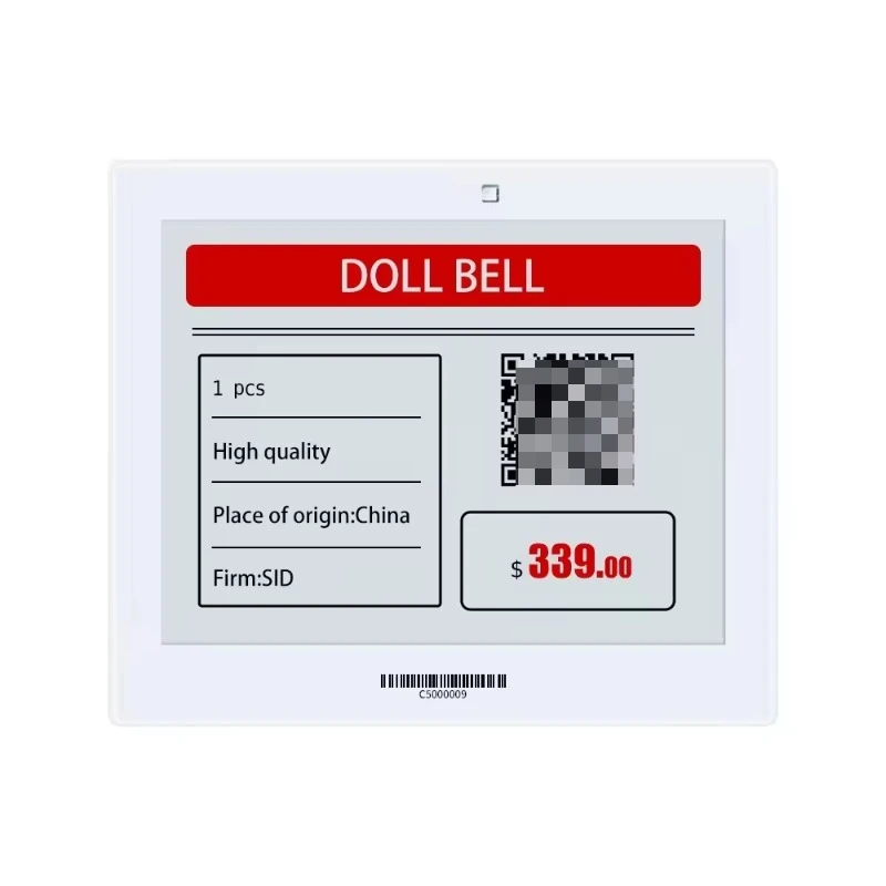 5.83inch Supermarket Electronic Shelf Label Digital Price Tags E-paper Display Labels Electronic Price Tag