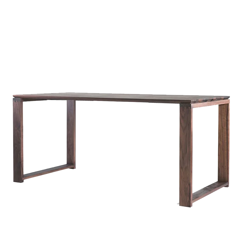 

Обеденный стол из черного ореха, стол из чистого массива дерева, верстак из необработанного дерева, небольшой письменный стол, стол для переговоров