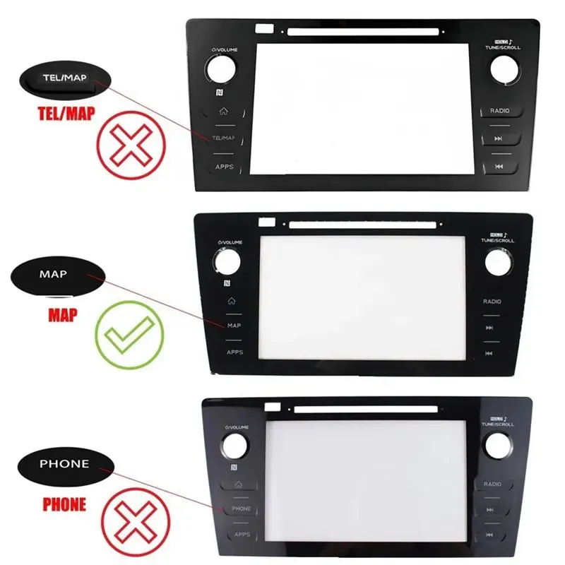 Car Radio Touch Screen Digitizer 86471-AL66A For Subaru Legacy Outback 2018-2019(MAP)