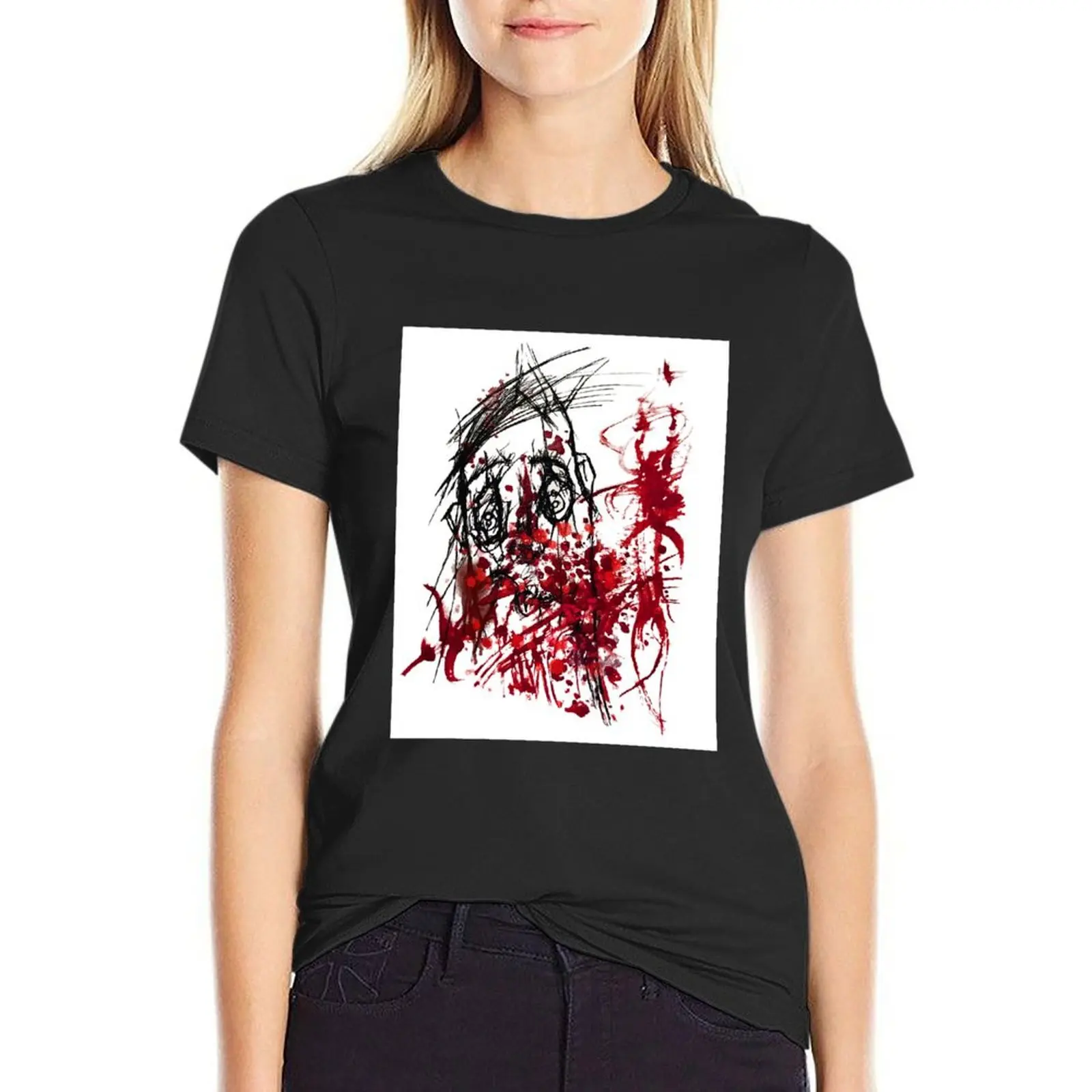 “Dressed in RED” T-Shirt shirts graphic tees summer clothes t-shirts for Women loose fit