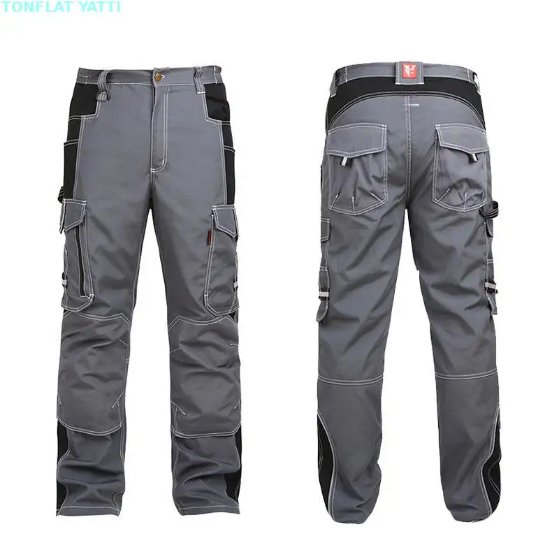 

Multi-pockets Casual Cargo Work Pants Man Mechanic Working Pants Polycotton Trousers Wear-resistance