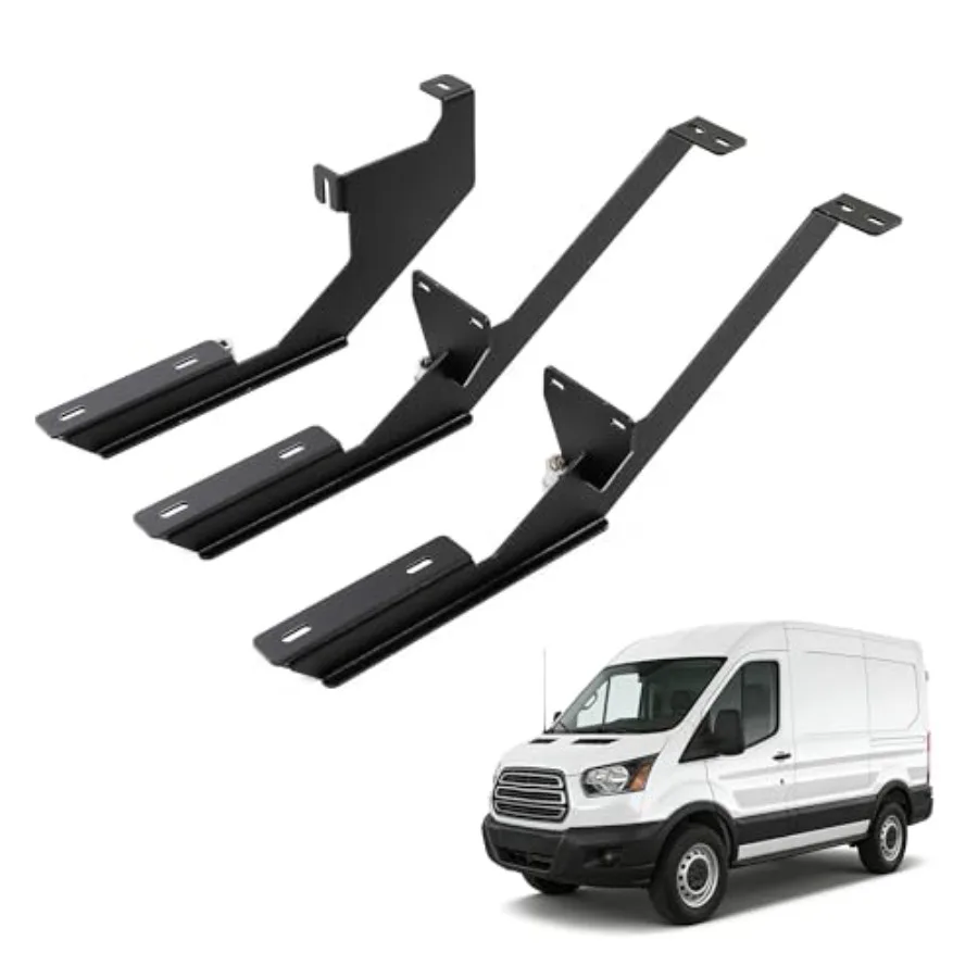 

Running Board Bracket Compatible with 2015+ Ford Transit 150 250 350 Grip Step Side Step Mounting Bracket Passenger Side Steel