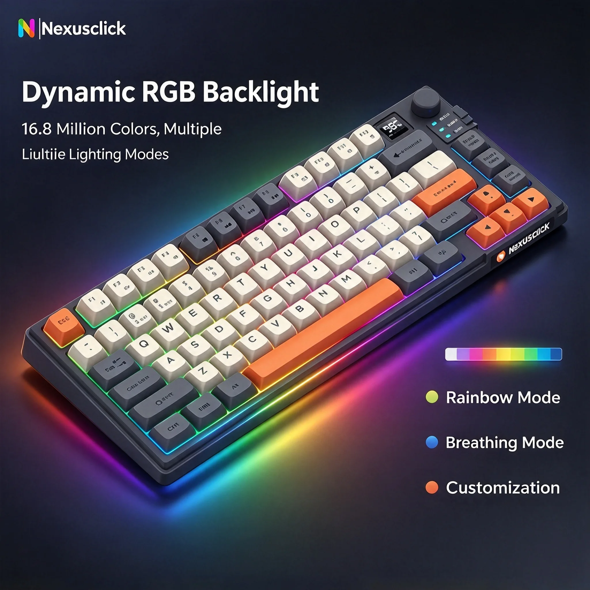 Wireless 2.4G Bluetooth Dual-Mode Gaming Keyboard Backlit Mechanical Touch Feel Gamer PC Keyboard For Computer Laptop Tablet
