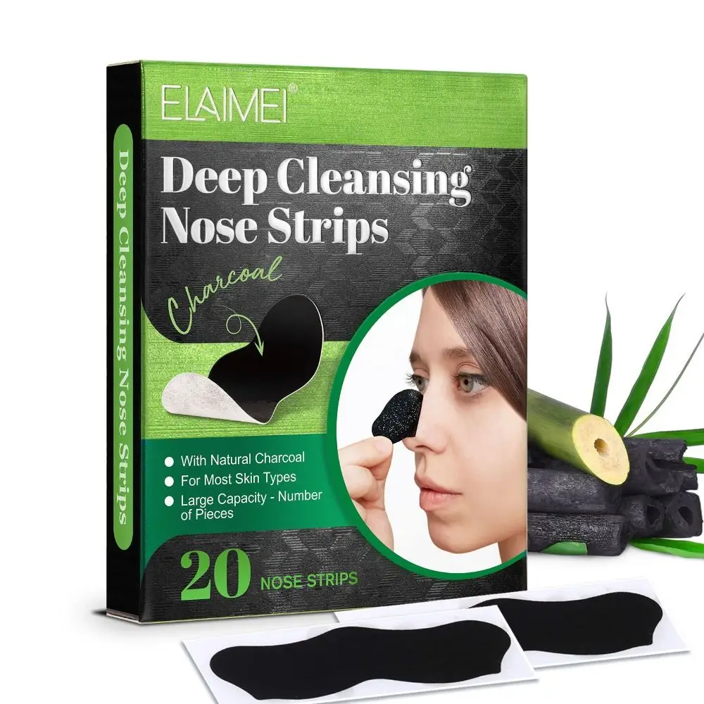 

20/80PCS New Black Heads Removal Pore Strips Deep Cleansing Natural Blackhead Remover Pore Whiteheads Cleanser Strawberry Nose