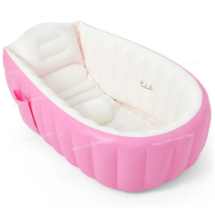 Inflatable baby bath, foot pump,  children's bath, baby shower, pool