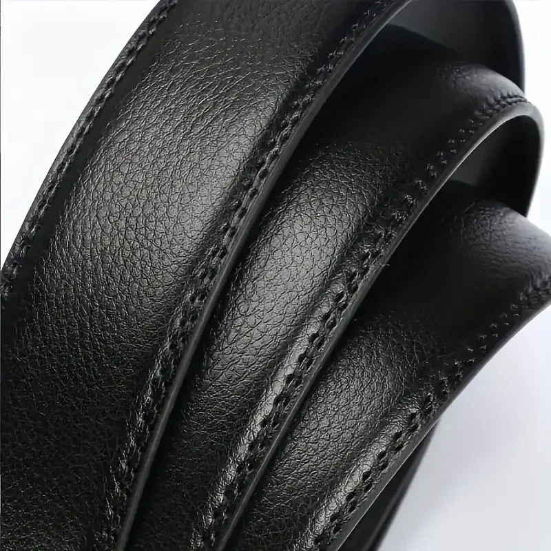 Men's Business Belt - Genuine High Quality Alloy Automatic Buckle Belt, Fashionable Luxury Designer Dating Party Jeans Casual