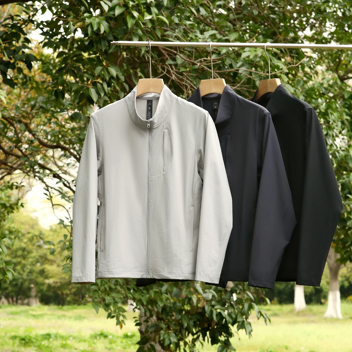 

ABC Series 3D Tailored Men's Outdoor Summer Jaet Qui Dry Breathable Fabric Sun Protection Stand Collar Lightweight Faio...