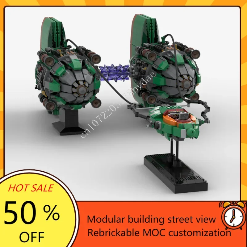 4184 шт. Kurzinformábes Space War Military MOC SpaceShip Battle Model Custom Puzzle Architecture DIY Education Model Toys Gift