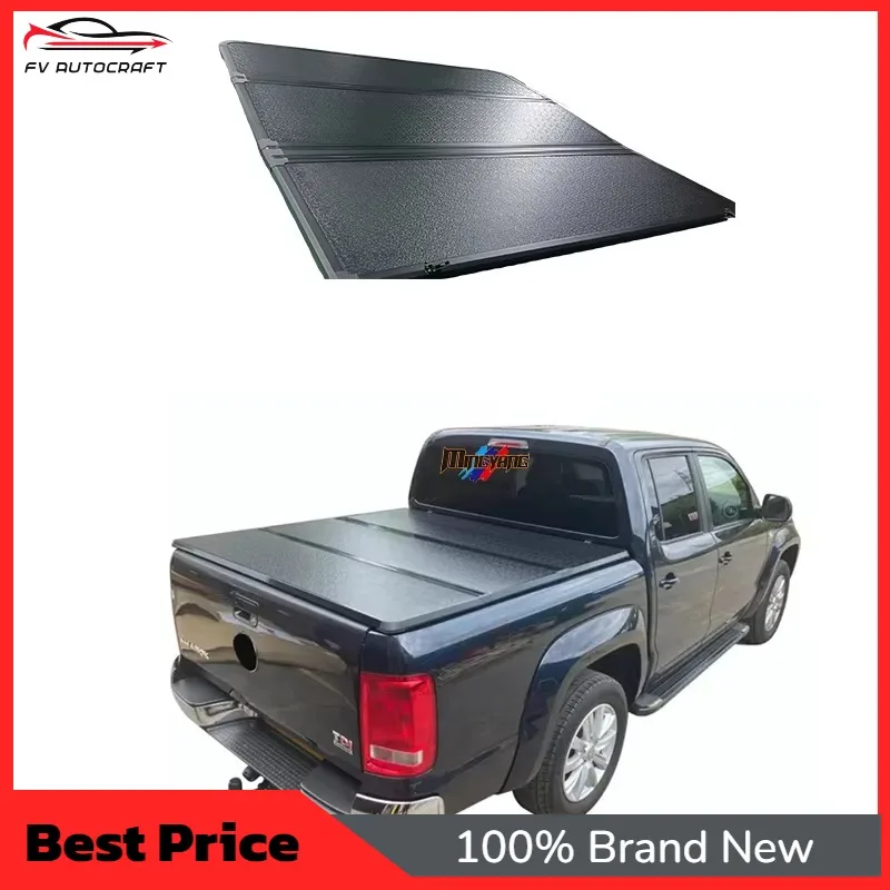 【2026】Factory Price High Quality Aluminum Waterproof Folding Hard Trifold Tonneau Cover For Amarok Pickup