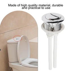 48/58MM Dual Push Button Flush Toilet Water Tank Double Crescent Shape 2 Rods Bathroom Toilet Switches