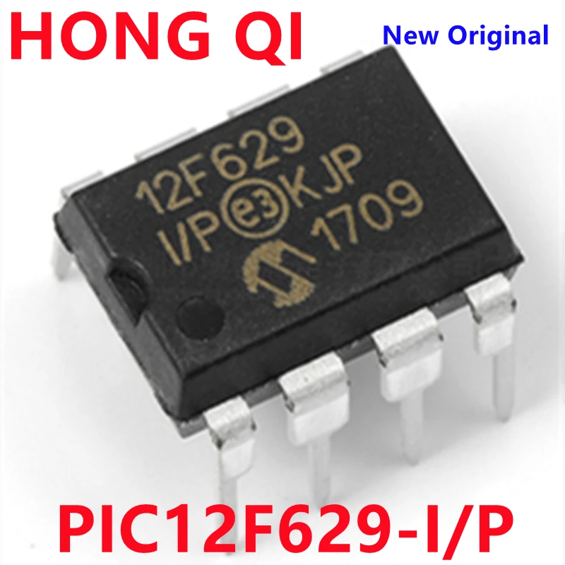 5PCS New Original PIC12F629-I/P DIP-8 12F629 DIP-8