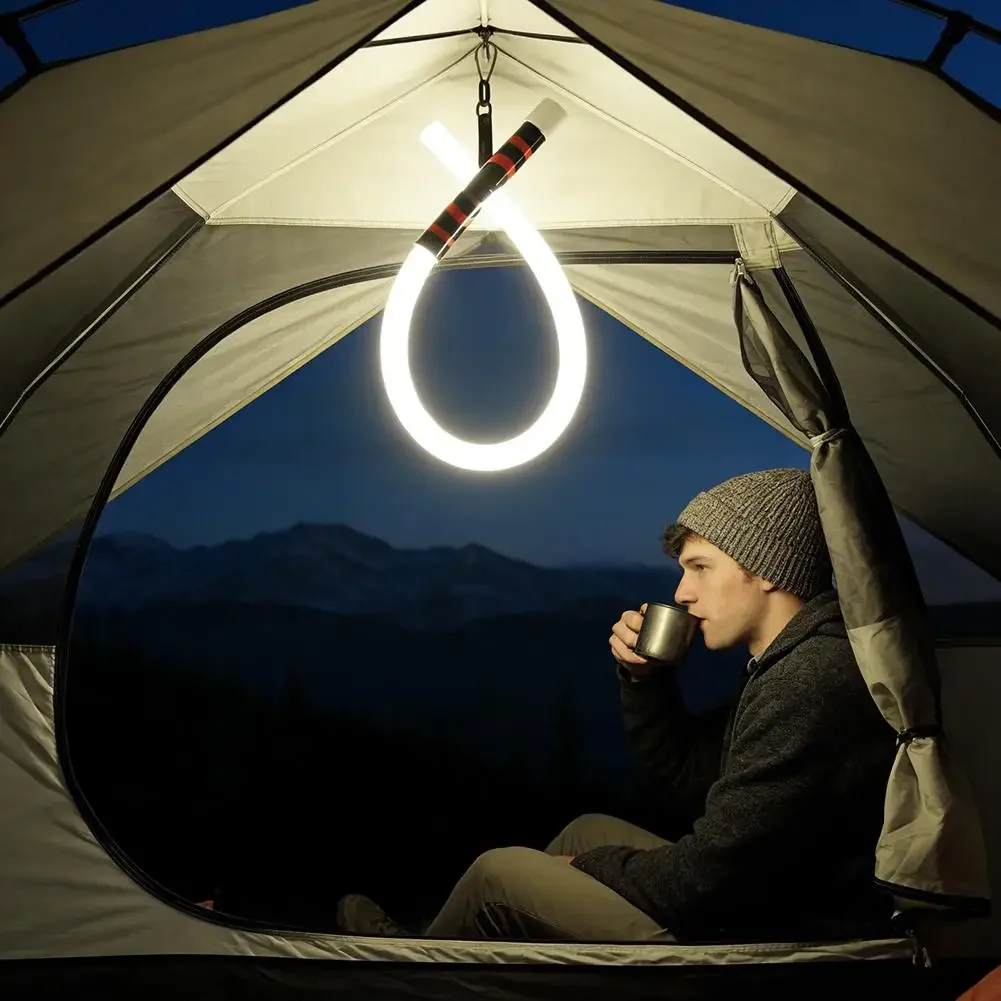 Neue Hochleistungs-LED-Taschenlampe, professionelles Arbeitslicht, tragbares Werkzeug für Autoreparaturen, 73 cm flexibler Silikon-LED-Streifen. – Detail 14