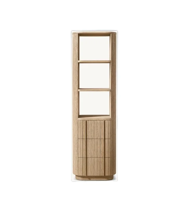 

American-style Standing Cabinet, Living Room Bookcase, High Cabinet, Side Cabinet, Bathroom Solid Wood Storage Cabinet