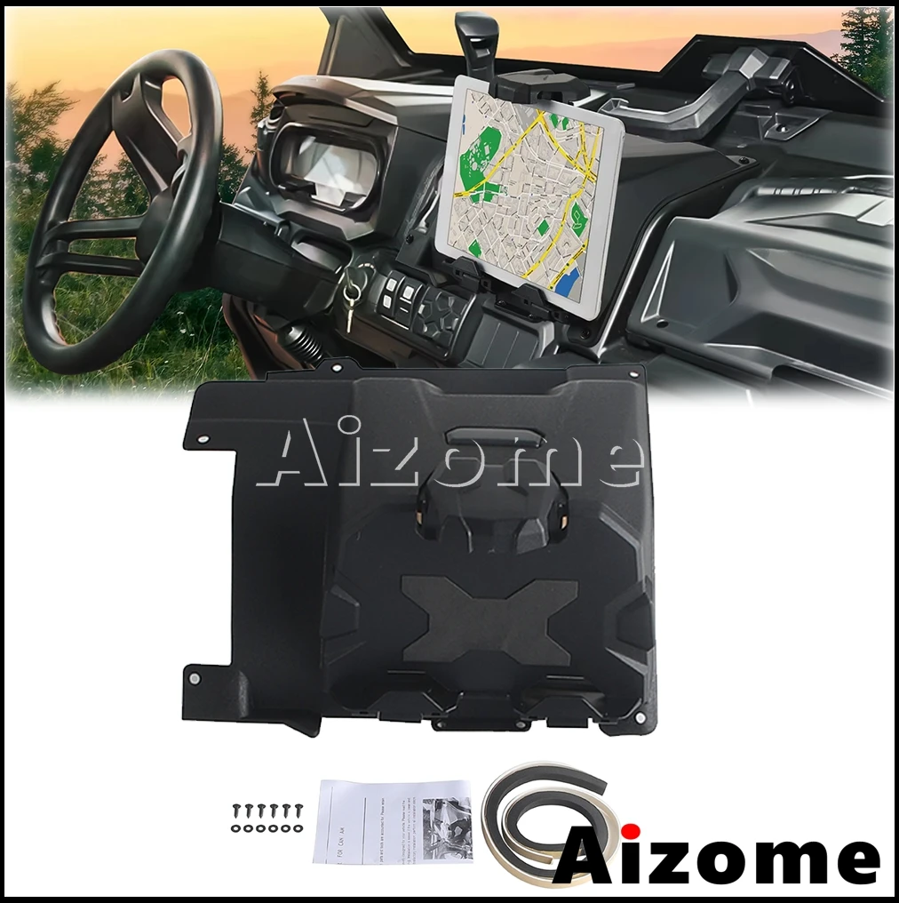 Electronic Device Holder GPS Phone Tablet Mounts UTV Accessories  Storage Box For Can-Am Defender HD5 HD8 HD10 Max HD10 D8 17-23