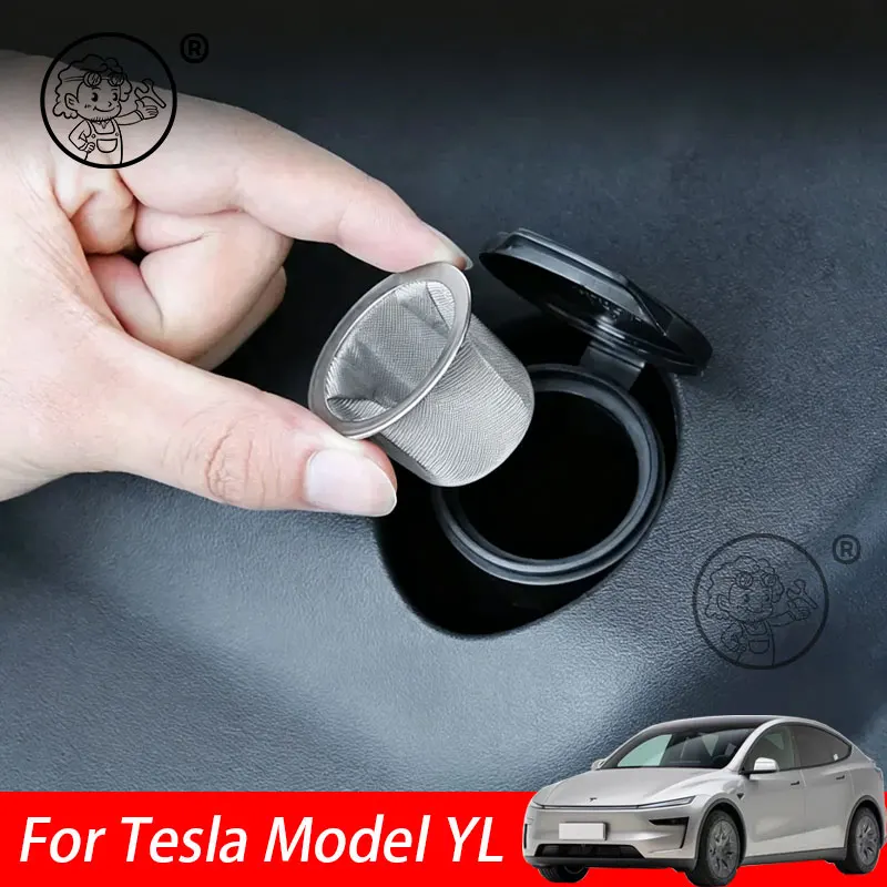 

Car Water Filter Screen Wiper Glass Water Filler Funnel Fit For Tesla Model YL 2026 2027 Modified Accessories