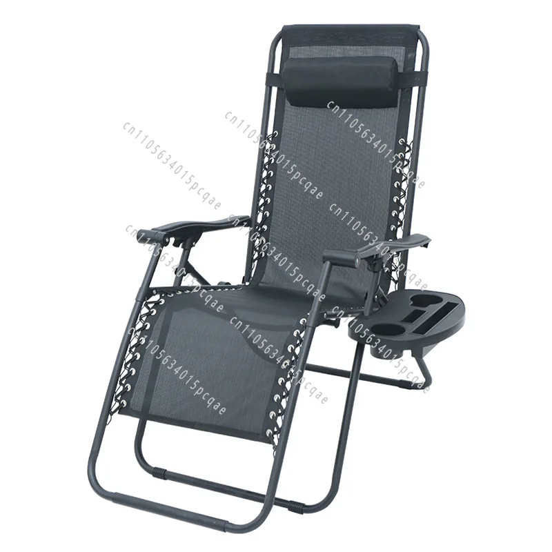 Outdoor Folding Chair Beach Office Lunch Break Folding Lounge Balcony Chair