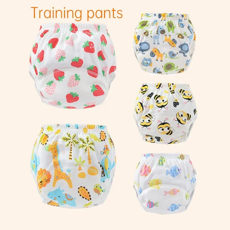 Baby Reusable Diapers Panties Cloth Diapers for Children Training Panties Adjustable Size Washable Breathable Ecological Diaper