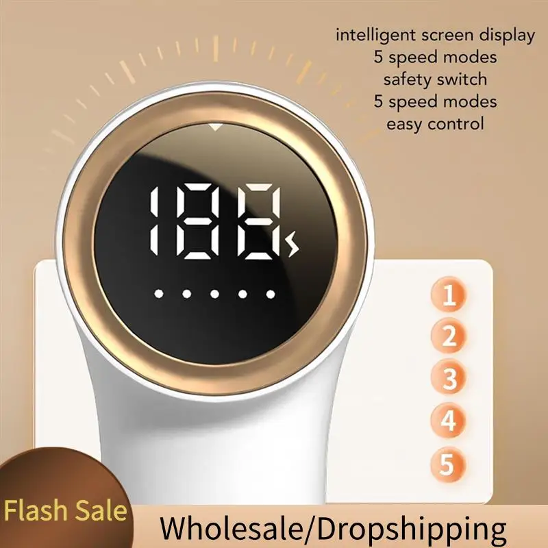 BAAD USB tragbarer Stoff-Defuzzer, digitaler Haushalts-Kugelentferner mit 5 Geschwindigkeiten für Kleidung, Bettwäsche und Teppiche, Grau