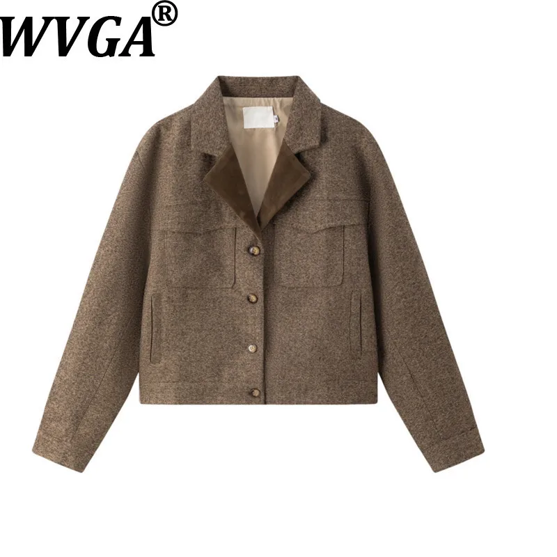 

WVGA Spring Autumn New Men Tide American Style Trendy Patchwork Turn-Down Collar Blazer Niche Chic Casual Suit Jacket Ins W17297