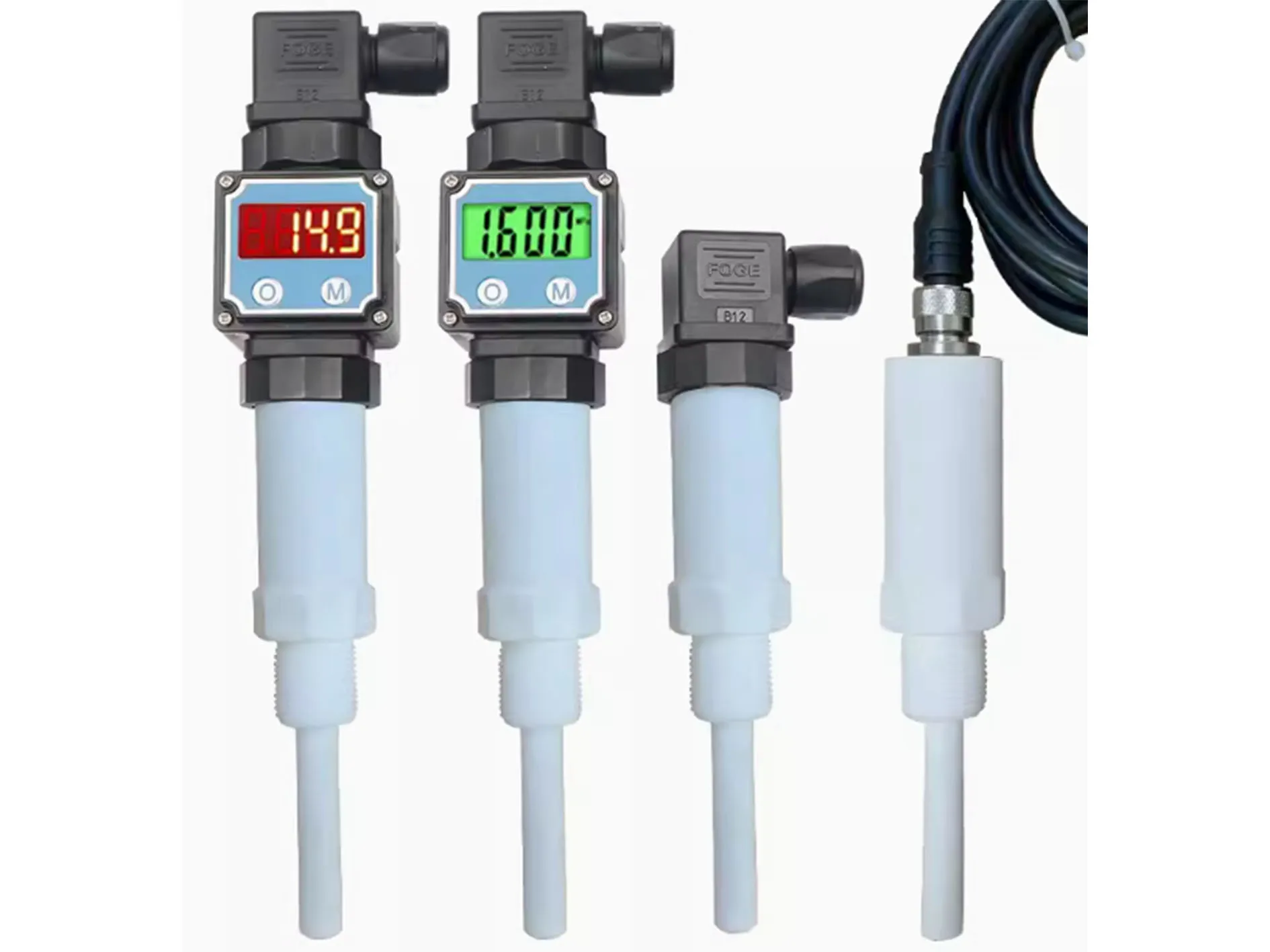 المضادة للتآكل مخصص مقاوم درجات الحرارة العالية 4-20mA شاشة ديجيتال PTFE 316L