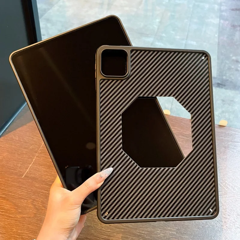

Чехол из углеродного волокна для Xiaomi Pad 7 Case Pro 11,2 дюйма, чехол для планшета Xiaomi pad 6S pro 12,4 дюйма, планшет 7S 12,5 2025, черная задняя жесткая основа
