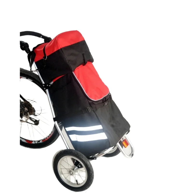 Unisex – Adult's 2 Shopping Bicycle Trailer, Black, 125 X 56 X 90 Cm