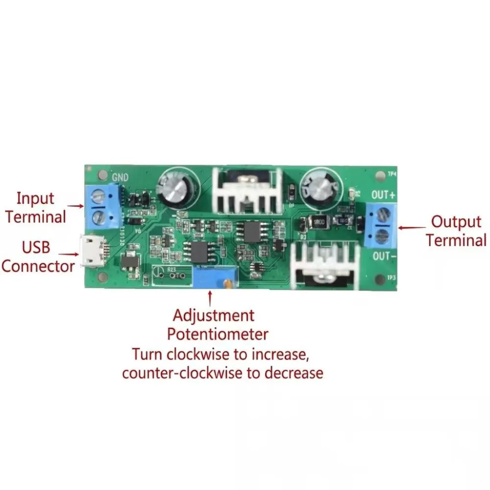 Battery Simulator Dummy Battery Module 4.75-13V Input Max 1000mA Output with Overcurrent Reverse Connection ESD Protection